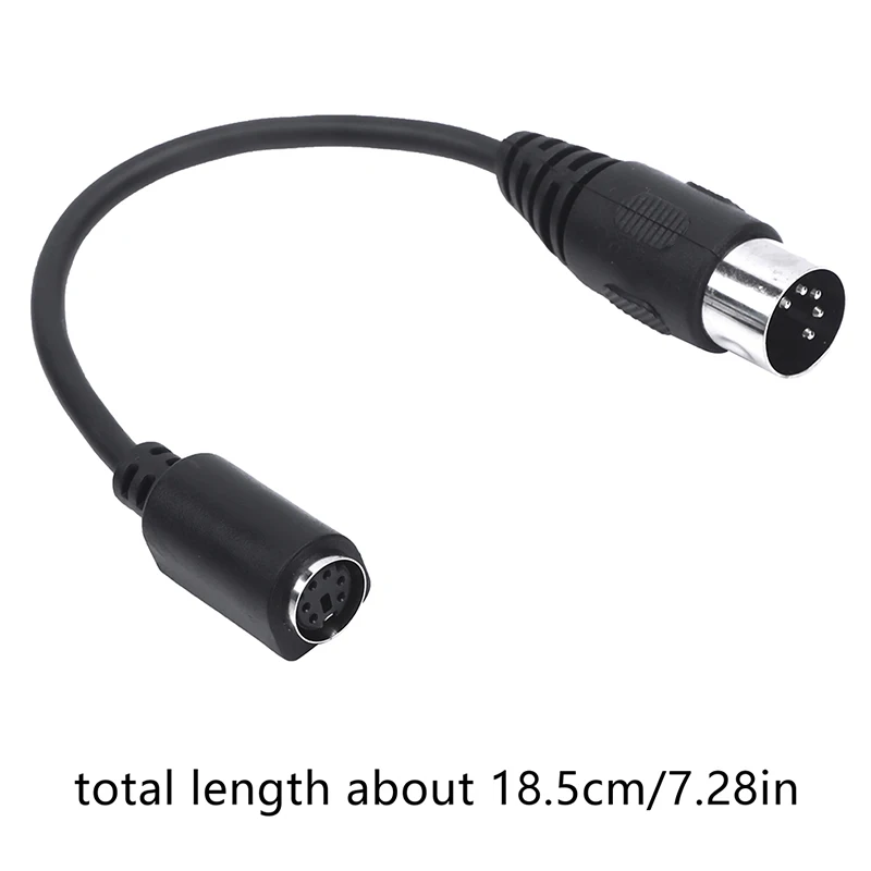 Adattatore DIN 5 Pin A PS/2 - Cavo 0.15m Per Tastiere E Mouse Vecchi, Conversione PC