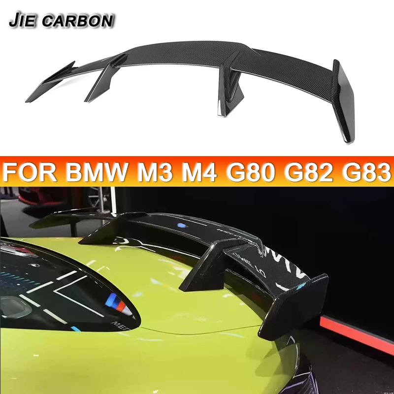 

Dry carbon fiber rear wing decorative spoiler for BMW G80 G82 M3 M4 4 Series G22 2021+ Upgrade Auto Parts