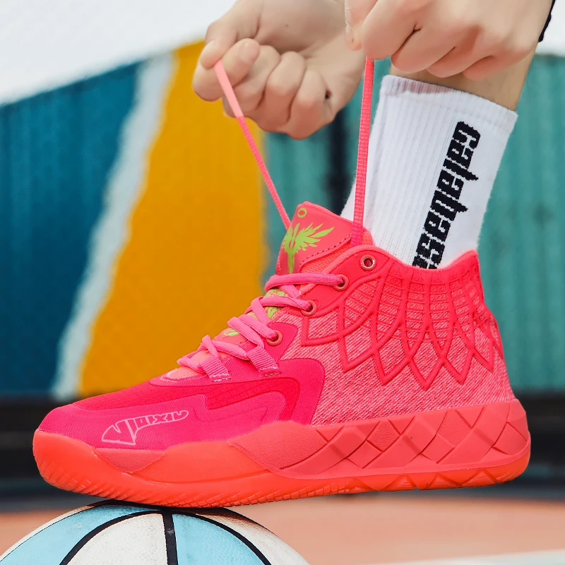 Basketball Shoes for Men Outdoor Sports Wear Resistant Rubber Sole