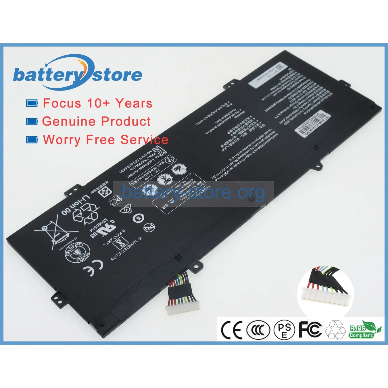 Genuine Laptop Batteries for HB4593R1ECW,2ICP5/64/84-2,MateBook X Pro 14,7.6V,4 Cell
