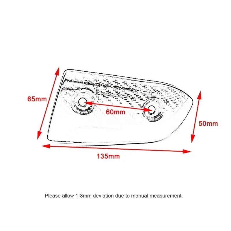 Exhaust System Mid Link Pipe Carbon Fiber Heat Shield Cover Guard Anti-Scalding Shell Fit For BMW G310R 17-23 G 310 R Motorcycle