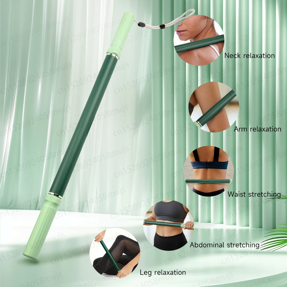 Yoga Stick for Stretching Relaxation Tool Roller Hunchback Corrector Open Back Standing Training Stick for Fitness accessories