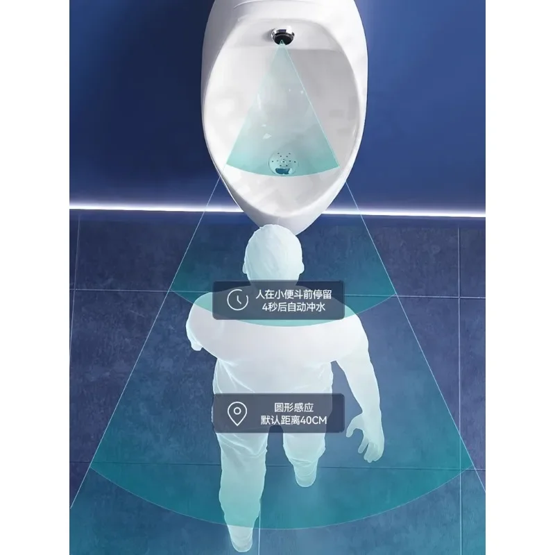 Household wall-mounted urinals can be pressed by hand to sense dual-purpose urinals