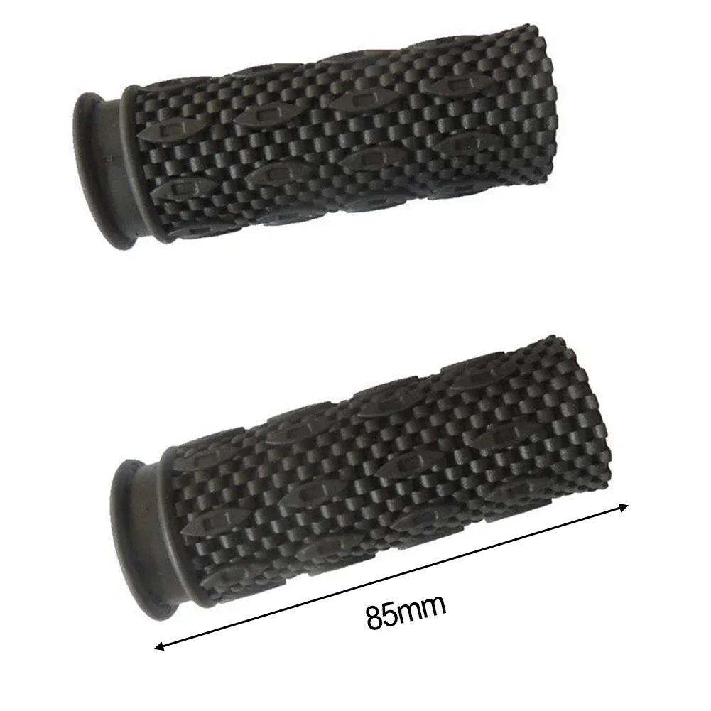 85mm Oxford Black Grip Shift Twistgrip Bar Bike Cycle Handlebar Grips Rubber 2Pcs 150g/set