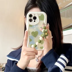 Cute 3D Heart Bracelet Soft Phone Case - Charming Design and Vibrant Colors - Samsung A03 Core (S7858)