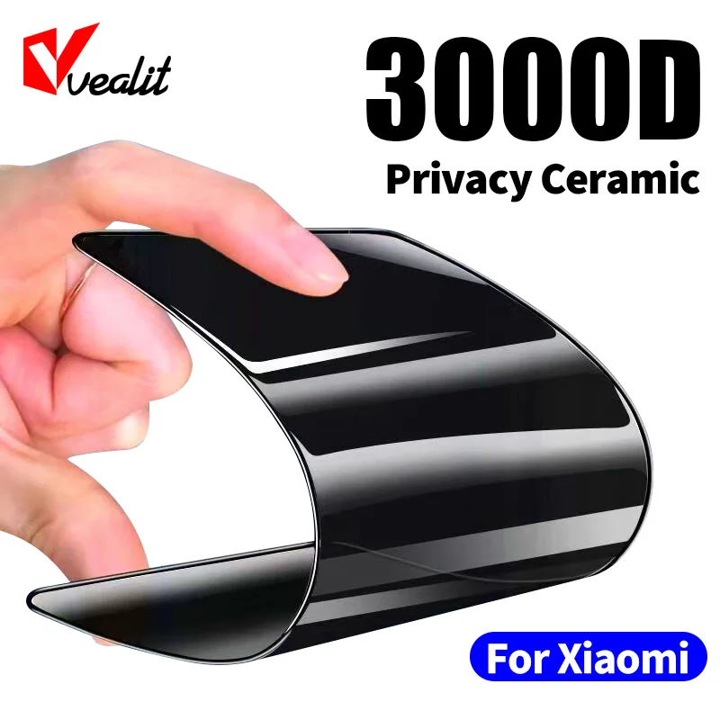 

Full Ceramic Privacy Screen Protector for Xiaomi 13 12X 11 Lite 5G NE 11T 12T 13 12S Ultra Poco X5 X4 X3 Pro Anti-Spy Soft Film