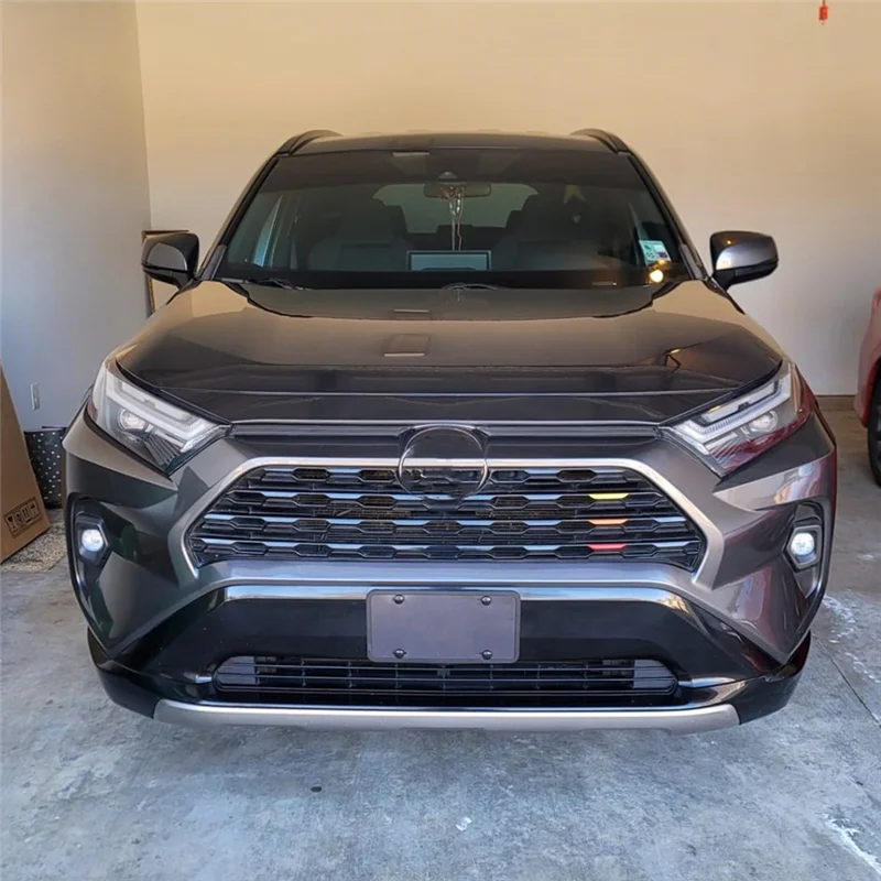 도요타 RAV4 2023 2024 안개등 커버 그릴 베젤 프레임 TO2593129 TO2592129 용 LED 전면 안개등 세트