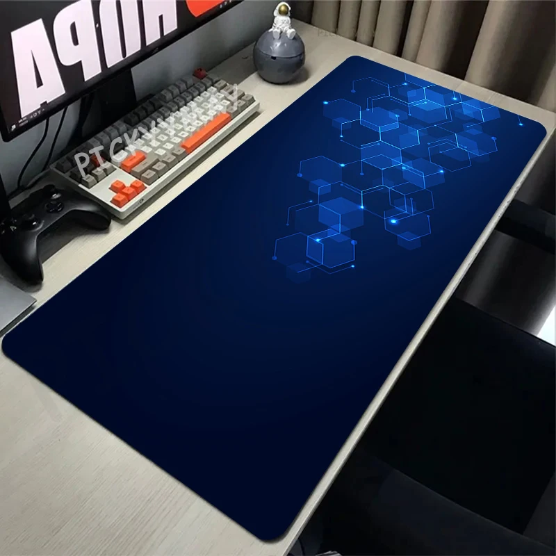 Desk Mats, Minimalismo Mousepad, Tapete de Teclado Grande, 100x50cm