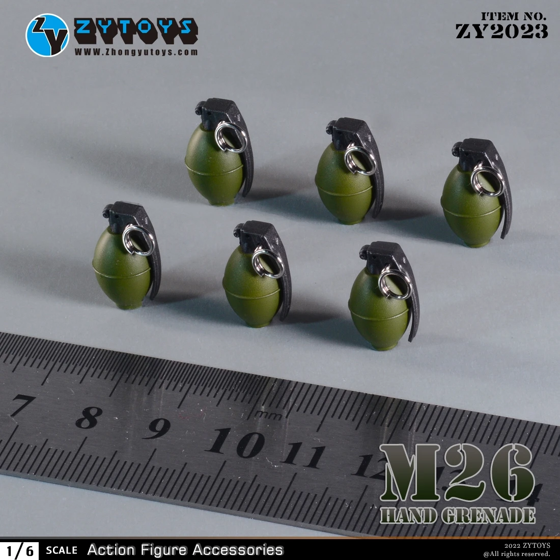 

ZYTOYS M26/MK2 американская военная ручная граната, мини пластиковые игрушки, модель 6 шт./компл. Для 12-дюймового солдатика, аксессуары для экшн-сце...