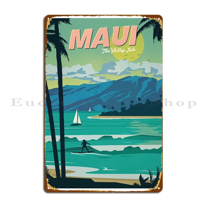 

Beach Metal Plaque Poster Garage Club Decoration Designing PaintingTin Sign Poster