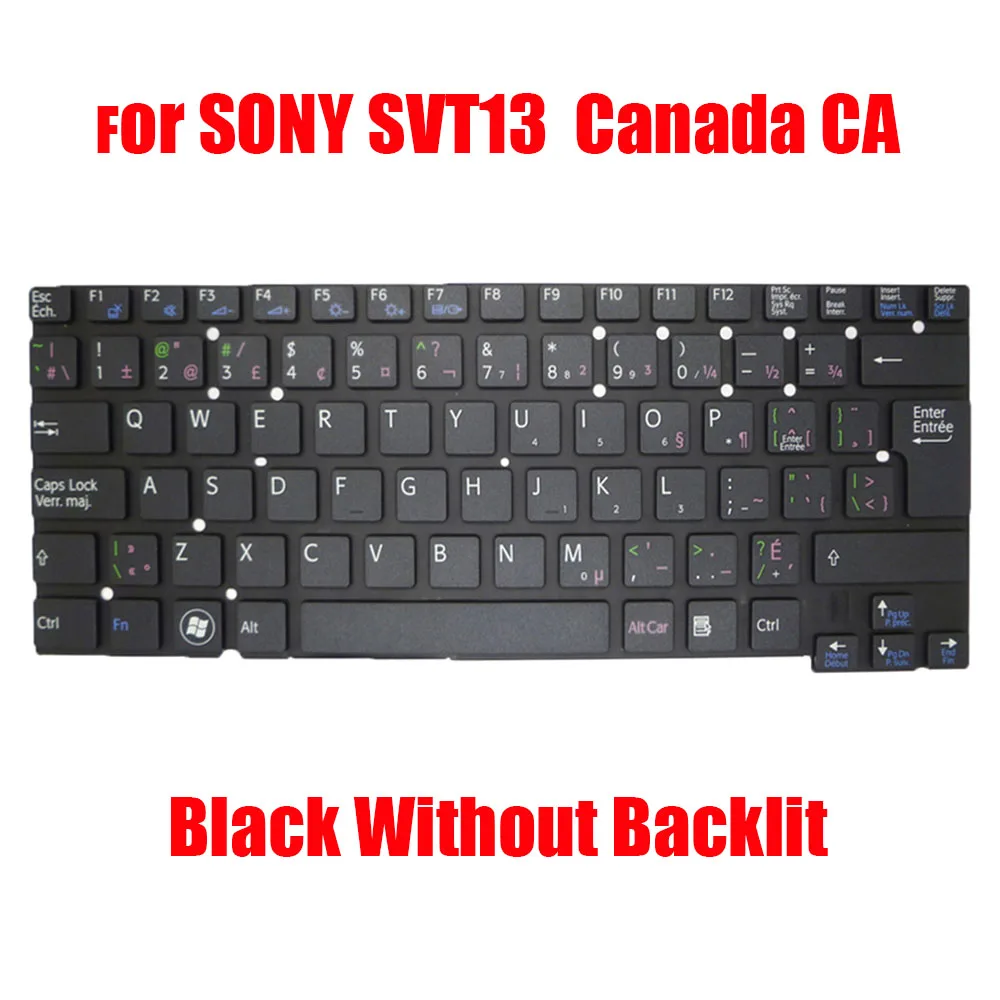 

Canada CA Laptop Keyboard For SONY For VAIO SVT13 HMB8809NWA032A 149034451IT Black New