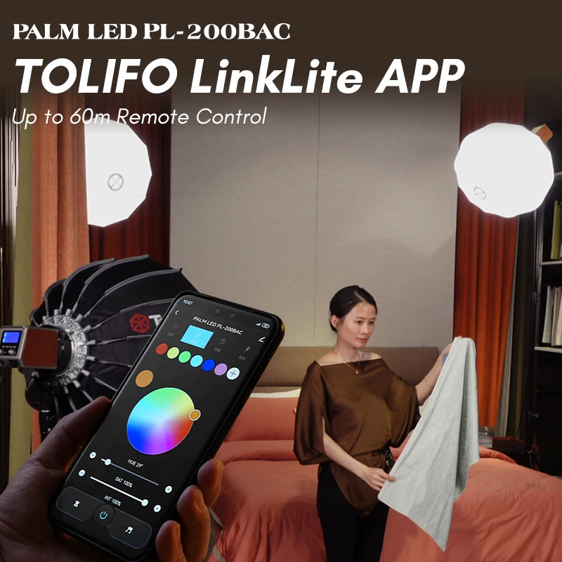 Tolifo built-in battery portable fill light 100w constant light outdoor fill light photography light beauty professional live st 6