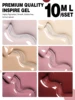 YOKEFELLOW Gel Polish Nail Set 6 Colors Skin Tones Nude Pink Gel Nail Polish Brown Neutral Soak Off Nail Art Design Salon DIY 5