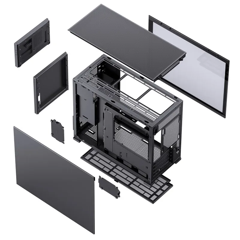 Jonsbo Pinecone D31 Case MATX ITX DTX Small Translucency Sub Screen of Video Games Support ATX Power 360 Cold Exhaust Chassis