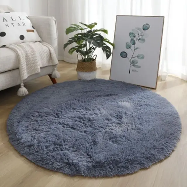 

12417 New Nordic Tie-Dye Carpet Wholesale Plush Mat Living Room Bedroom Bed Blanket Floor Cushion for Home Decoration