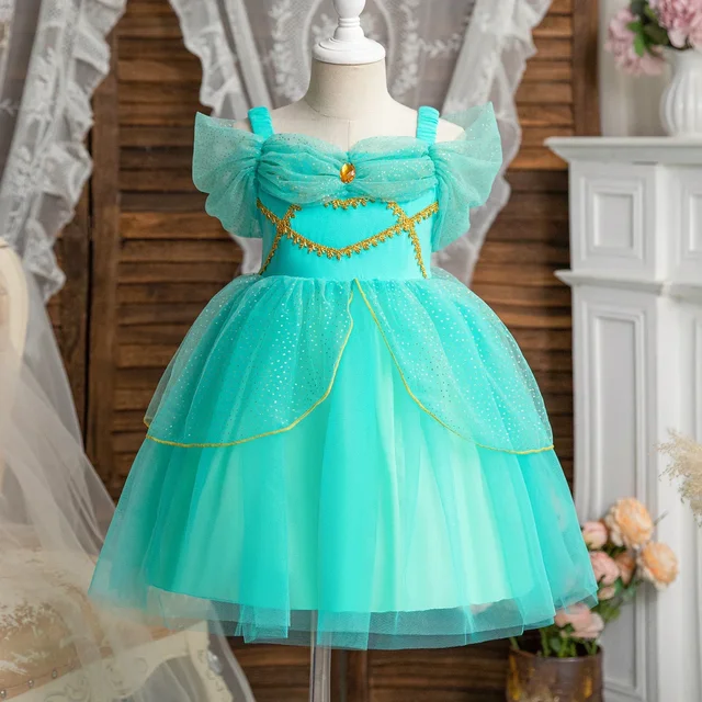 2025 New Halloween Disguise Jasmine Costume for Kids Girl Fancy