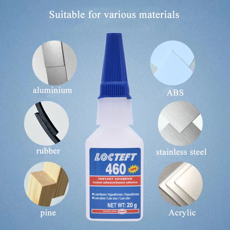 20g 401 403 495 Super Glue Instant Quick-Drying Cyanoacrylate Adhesive Leather Rubber Wood Metal Strong Bond Repair Glue