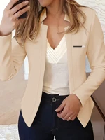 Veste décontractée printemps et automne de style européen et américain, un incontournable pour les femmes à la mode, veste blazer à la mode pour femmes, cardigan ajusté pour femmes, style à manches longues, adapté au p 2