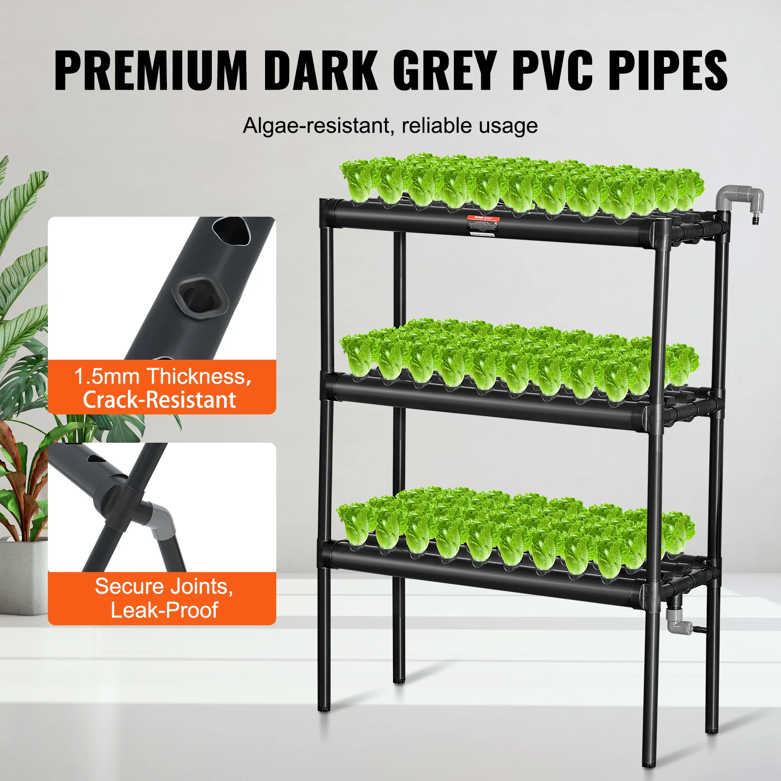 Hydroponic Growing System 108 Plant Sites Indoor Outdoor Kit
