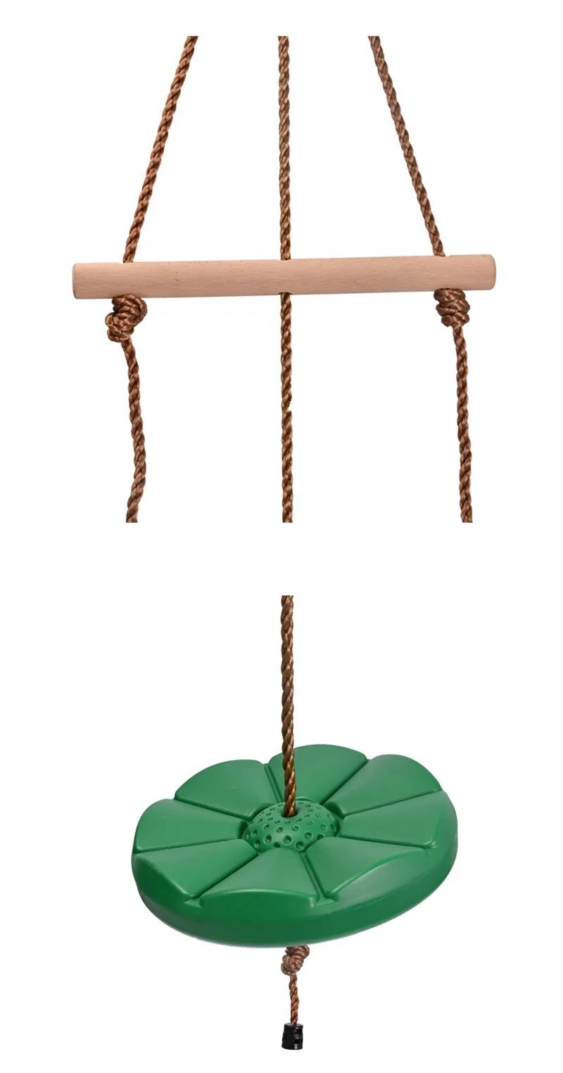 Swing Toy Outdoor Play Equipment Monkey Pole Petal Swing Sunflower Children's Swing Disc Outdoor Indoor Plastic Disc