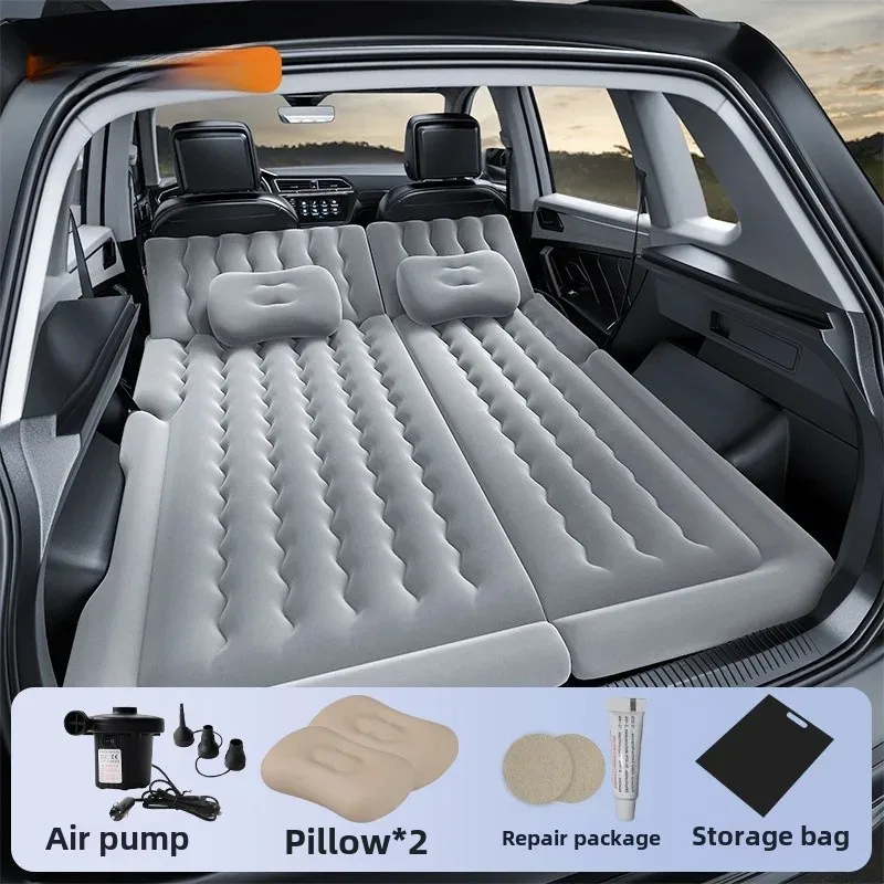SUV Car Inflatable Bed Trunk Leveling Pad Mattress Sleeping Pad Car Converted Bed Foldable Travel Camping