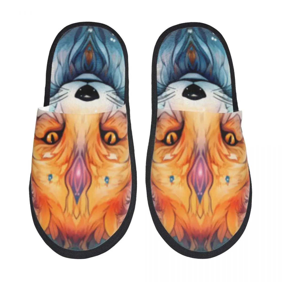 

Мягкие плюшевые тапочки, лисы с духом и натуральным мехом, домашние меховые тапочки для спальни