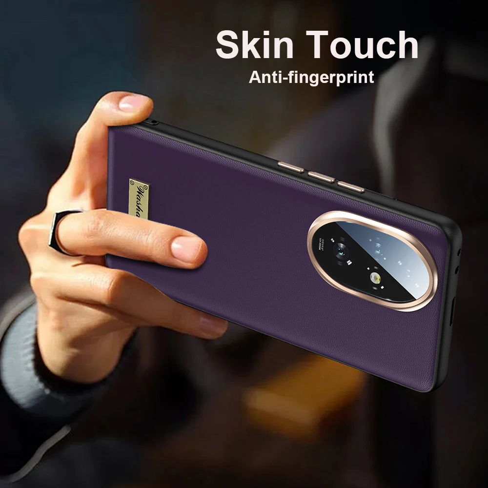 Premium Genuine Leather Camera Protector with Metal Frame - Soft Bumper Lens Guard