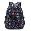 High Quality Flower Letter Pattern Fashion Casual A4 Women Men School Backpack 15.6'' 14'' Laptop Lightweight Travel Bag M1983 2