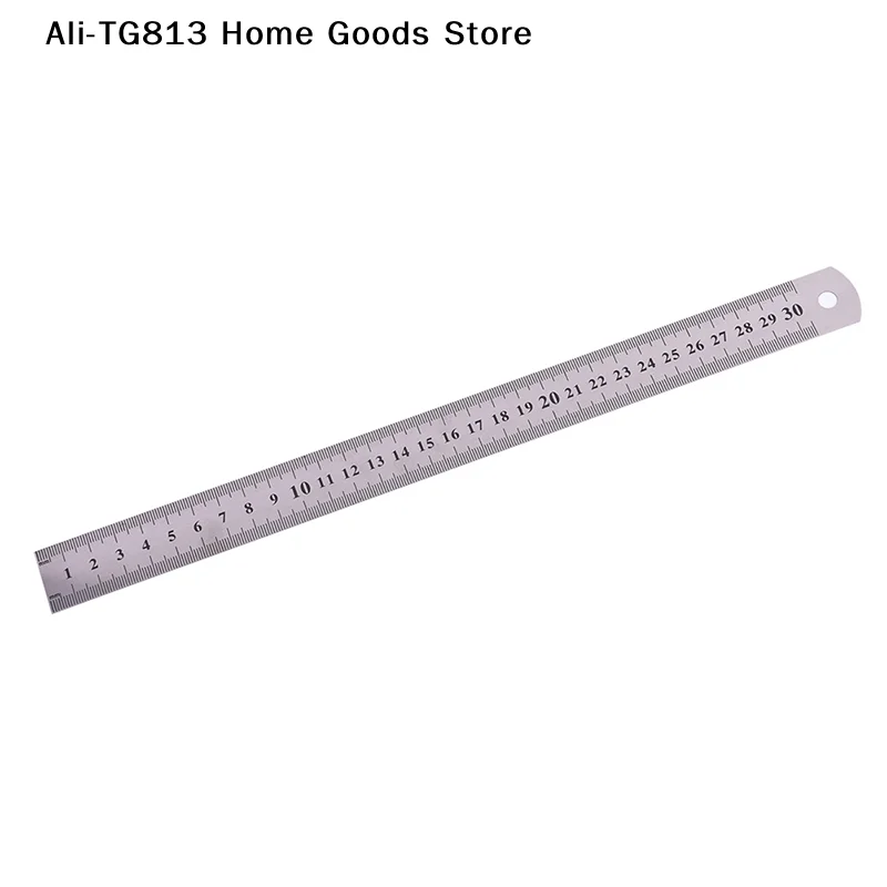 [TG813]1Pc 30cm 스테인레스 스틸 직선자 사무용품 측정 용품