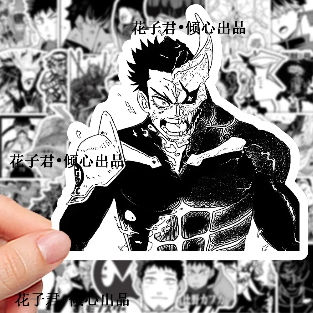 Narumi Gen Sticker Hoshina Soshiro Black White Manga Style Stickers Kaiju NO.8 Anime Goods Laptop Phone Case Decor Kawaii Gift