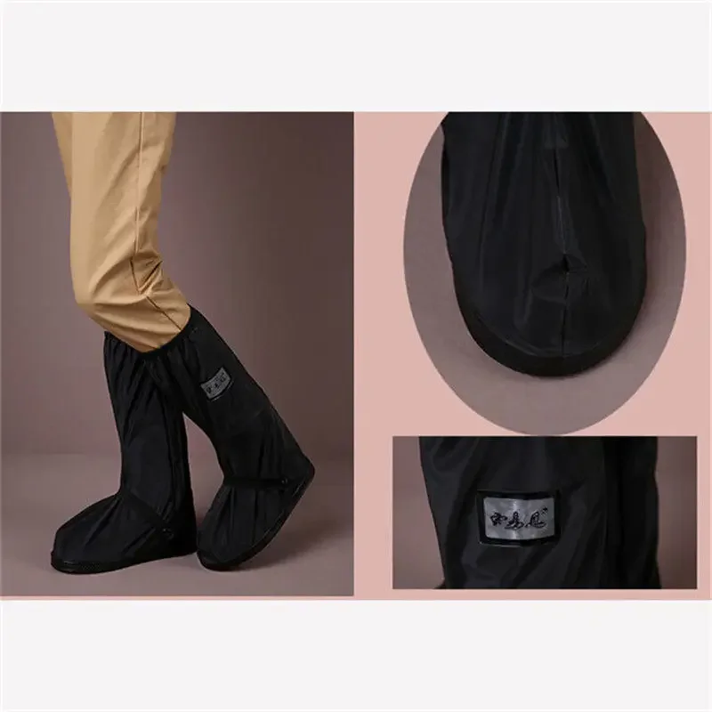Elastomeric Silicone Rain Boots Cover Reusable Waterproof Non-slip Shoes Cover Suitable Motorcycle Bicycle RIDE Unisex Household shoe covers rain shoe covers silicone shoe covers rain shoe protector