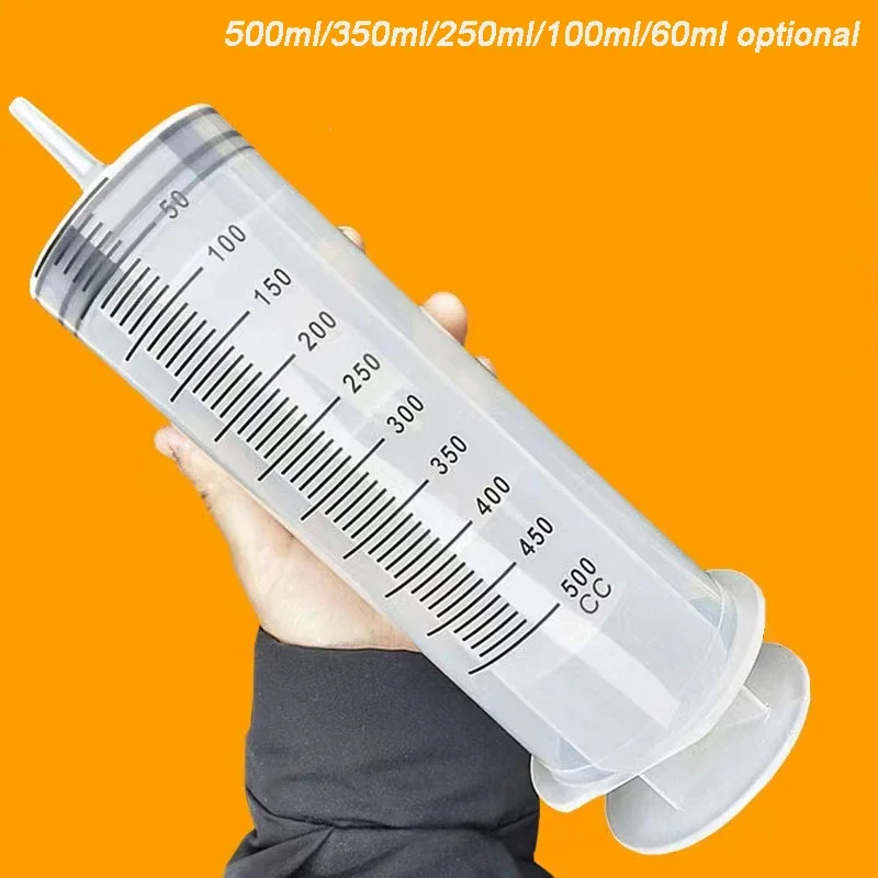 Large Capacity Enema Syringe Large Syringe  Reusable Pump Measuring with scale Pet Animals Feeding  Big Syringe Seringa