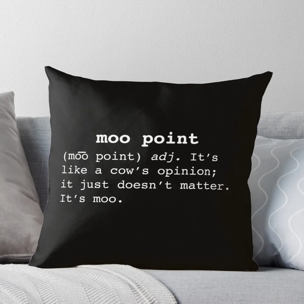 

Moo Point Throw Pillow Pillow Cases Decorative christmas ornaments 2024 ornamental pillows Cushions For Decorative Sofa