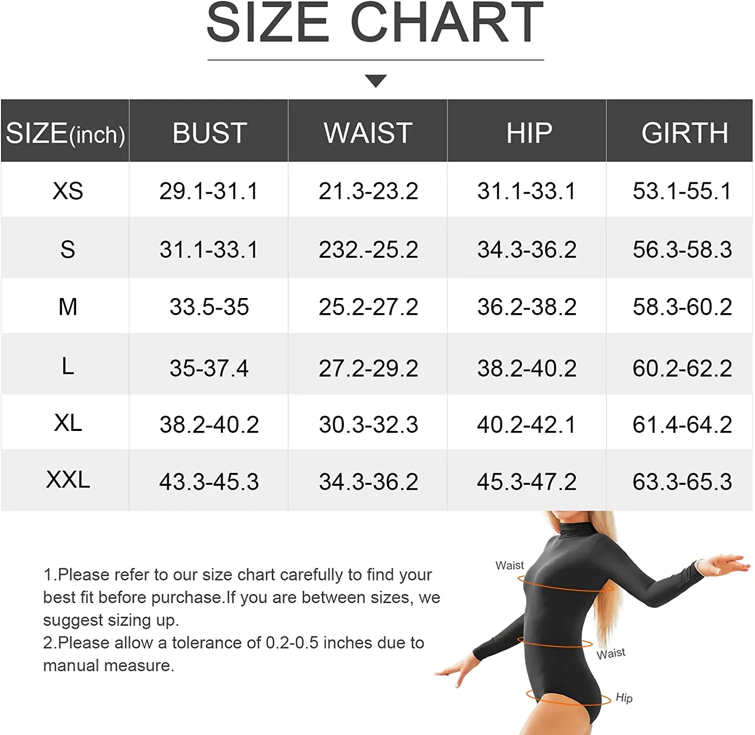 Speerise Adult Ballet Dance Leotard Turtleneck Long Sleeve Spandex Bodysuit Tops for Women