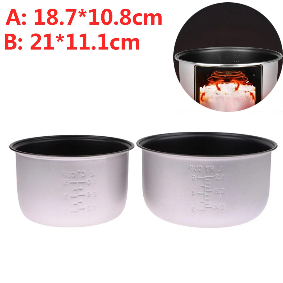 

Подкладка для электрической скороварки л, антипригарная рисоварка, Gall, внутренние аксессуары, детали для плиты, утолщение двойного распыления