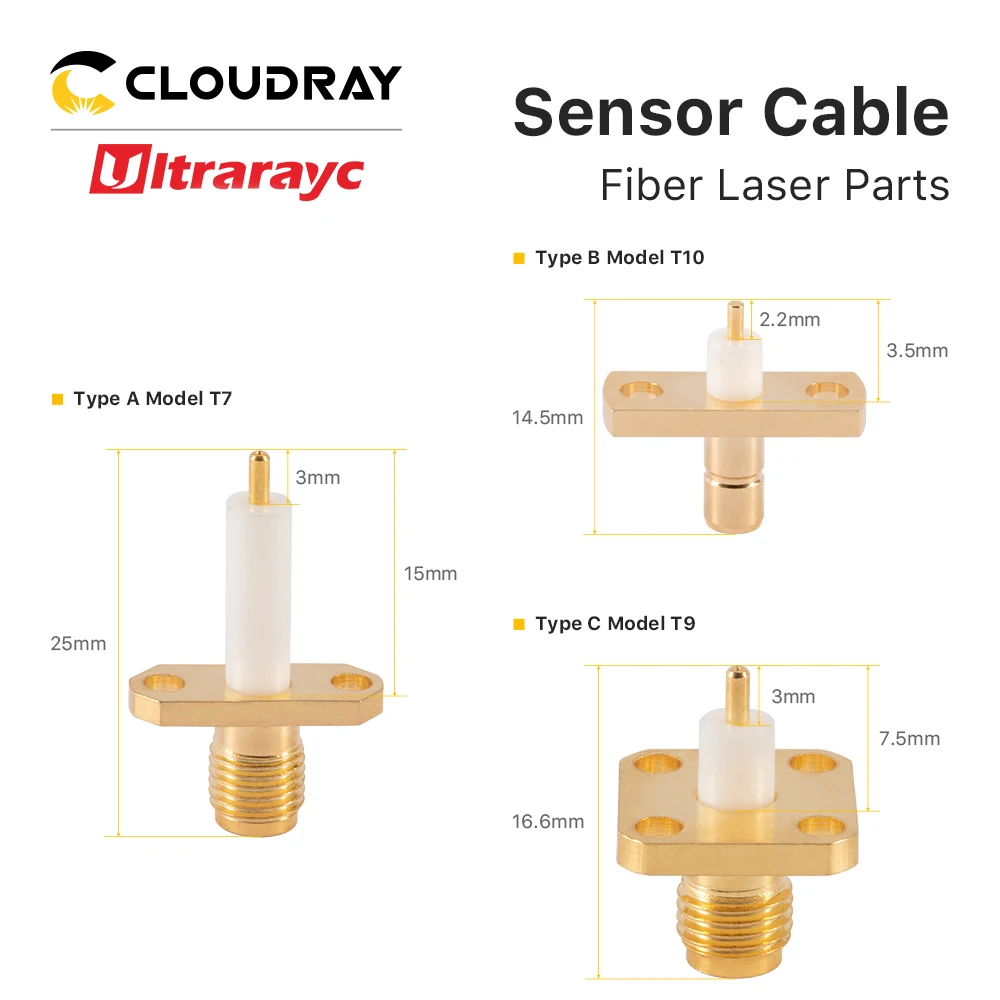 Ultrarayc Laser Sensor Cable Wire For Precitec Raytools Hans Optical Fiber Laser Amplifier Preamplifier Cutting Head Machine laser module,cnc tool sensor
