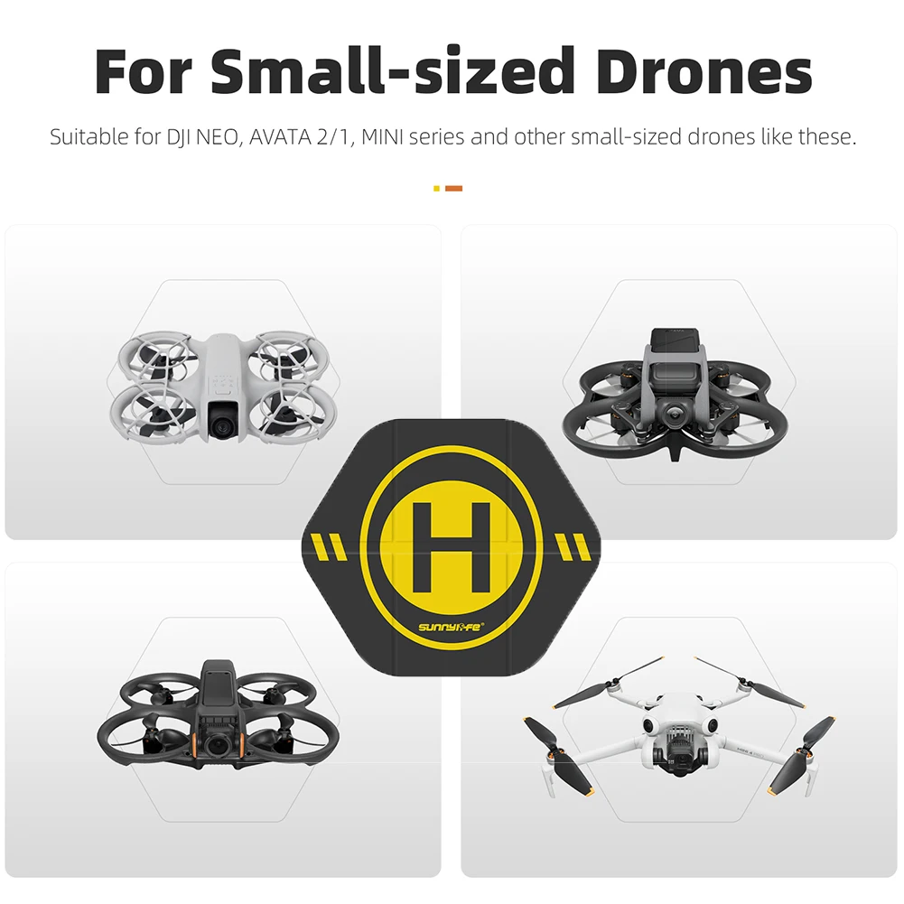 Tapis d'atterrissage pliable pour drone 35cm - Compatible DJI NEO/Mini4Pro