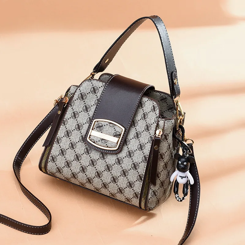 

Aliwood Fashion Pu Leather Women's Bucket Bag Designer Brand Shoulder Messenger Bag Ladies Crossbody Bag Handbag Bolsas Feminina