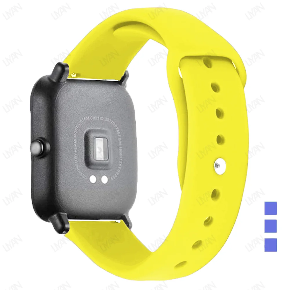 Silicone Sport Watchband - Premium Adjustable Bracelet Strap, 20mm & 22mm