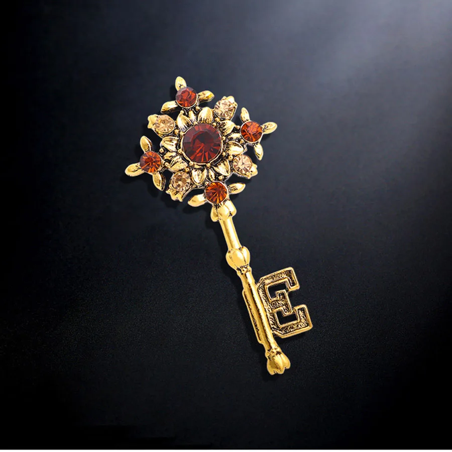 Broche Fantaisie Vintage En Métal Doré – Accessoire Rétro Et élégant – Occasion En Bon état