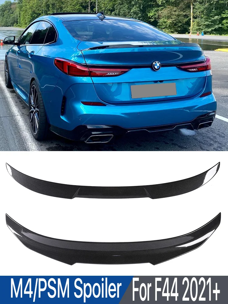 

Carbon Fiber Rear Lip Bumper Trunk Wing Tail Kit Refit Roof Boot Spoiler M4/PSM Style for BMW 2 Series F44 2021+ Glossy Black