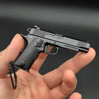 Metal Gun Model 1:3 Untitled Kimber 1911 Model Keychain Pendant 1