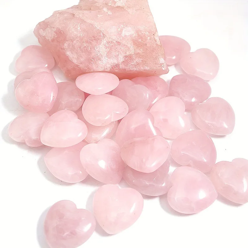 20/30/50PCS Rose Quartz Heart Crystal Set – Polished Stones for Healing, Reiki, and Valentine’s Gifts 17 Se30d0c8ca5a5434ba6a7d16a9b177a3ao