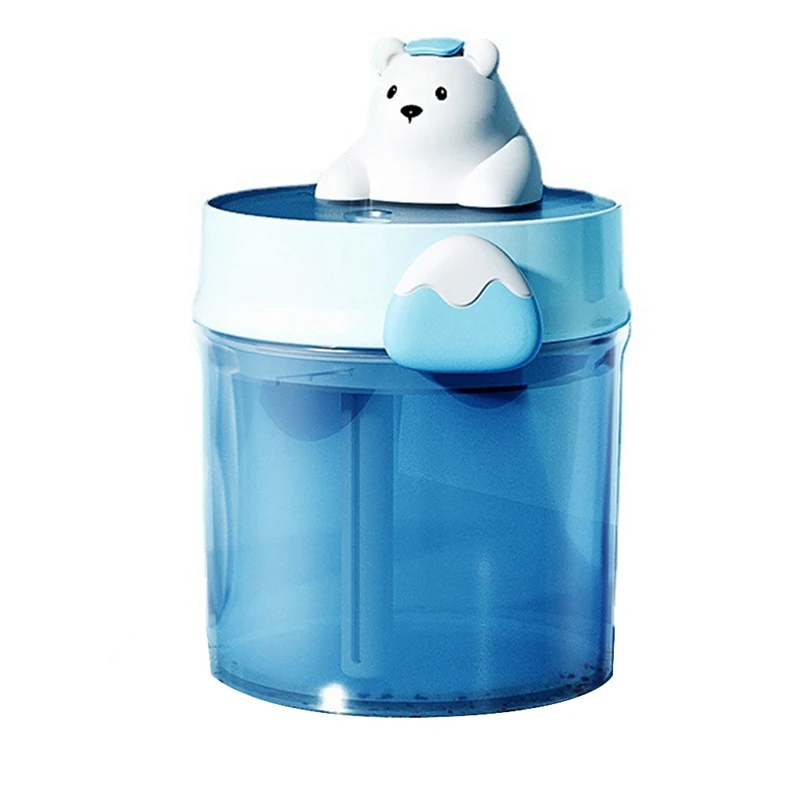 

Hot Spring Bear Bathtub High Capacity Air Humidifier USB Maker Atomizer Mute Ultrasonic Humidificador For Kids Gift Blue