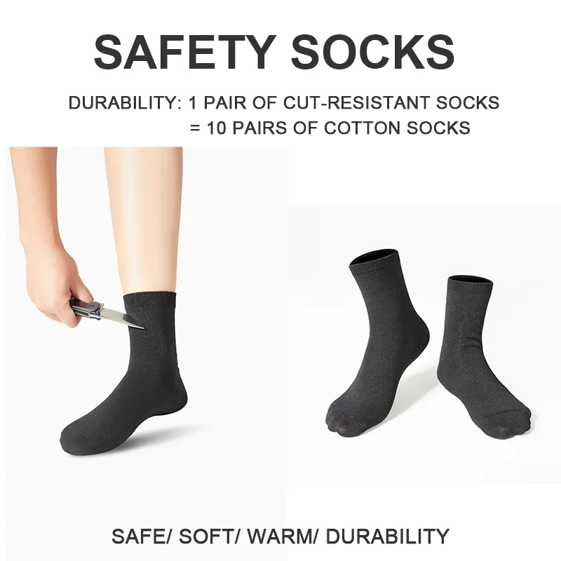 Safety Feet Protection Socks 1 Pair Foot Guards Outdoor Activities Camping Hunting Fishing Sportswear safety foot socks