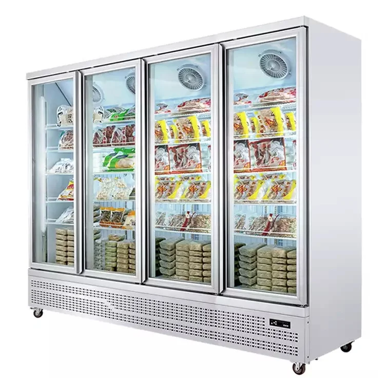 Upright Glass Doors Beverage Display Refrigerator Showcase Cooler Drinks Freezing Cabinet custom custom supermarket beverage pos fluted paper showcase display rocks beer drinks up cardboard floor display shelves stan