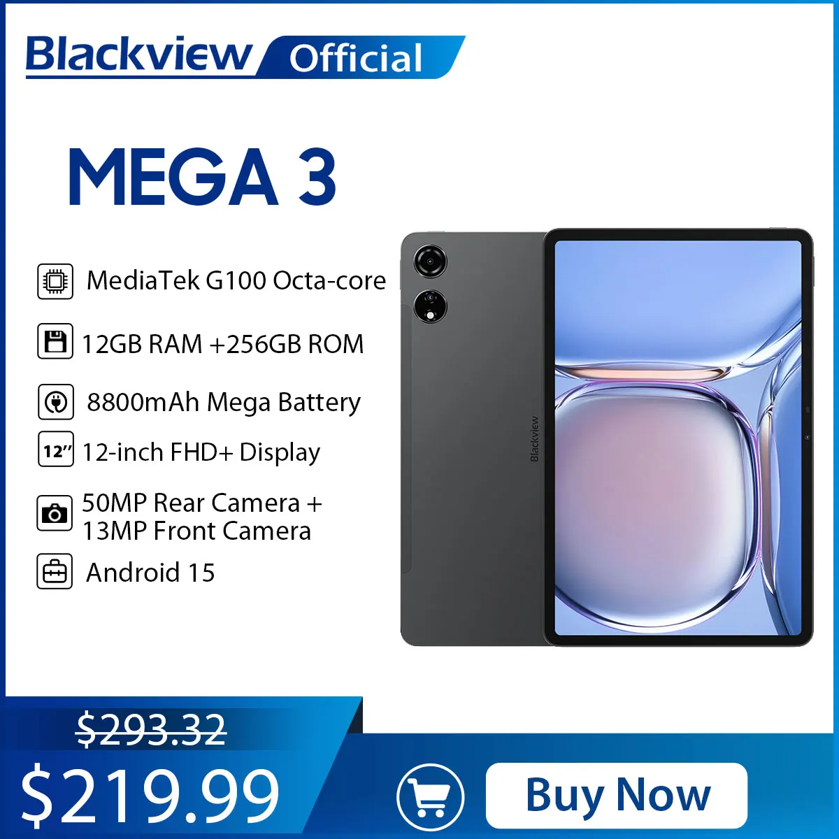 Blackview MEGA 3 Tablet PC 12.1