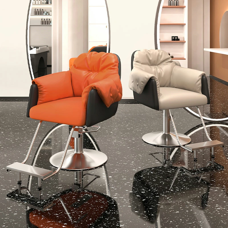 

Professional Barber Chair Lounge Barbershop Beauty Pedicure Chair Manicure Swivel Sillas Para Barberia Salon Furniture CY50BC