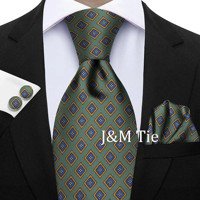 Krawatte für Männer, Einstecktuch-Set, blau, weinrot, weiche Seide, Hochzeitsgeschenk, Krawatte, Anzug, Accessoires, passend für Gruppe, Urlaub, Party, Geschenk – Detail 20