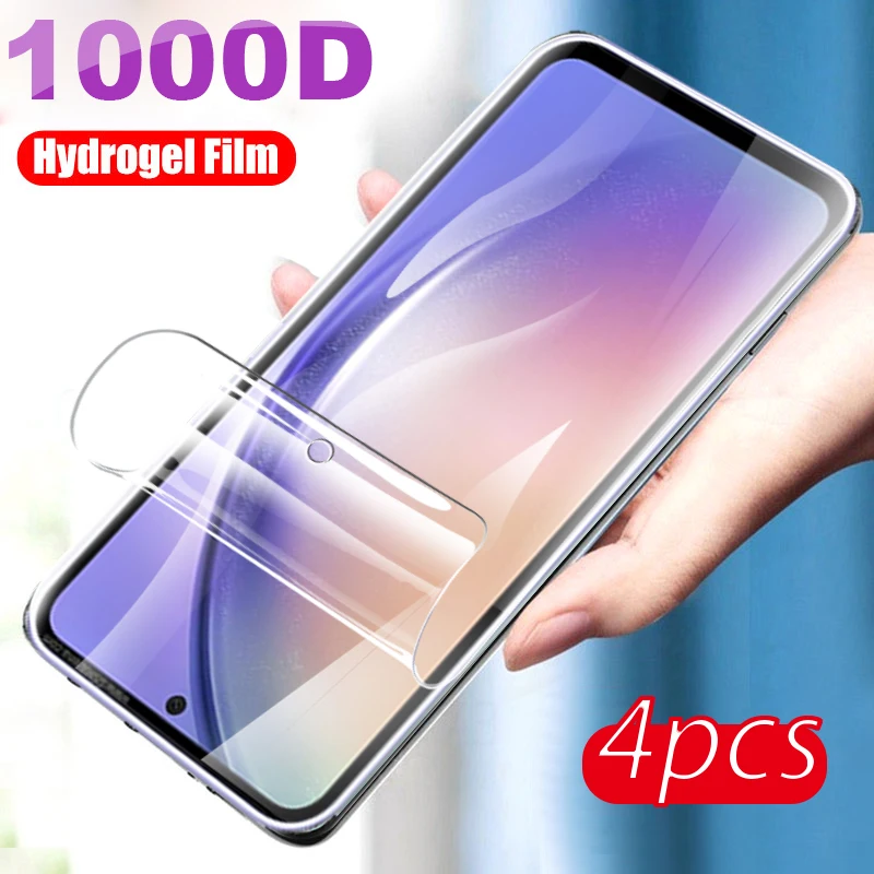 

4Pcs Hydrogel Film For Samsung Galaxy A54 Screen Protector Sumsung A54 A 54 54A 5G Protector Soft Film Not Tempered glass A546B